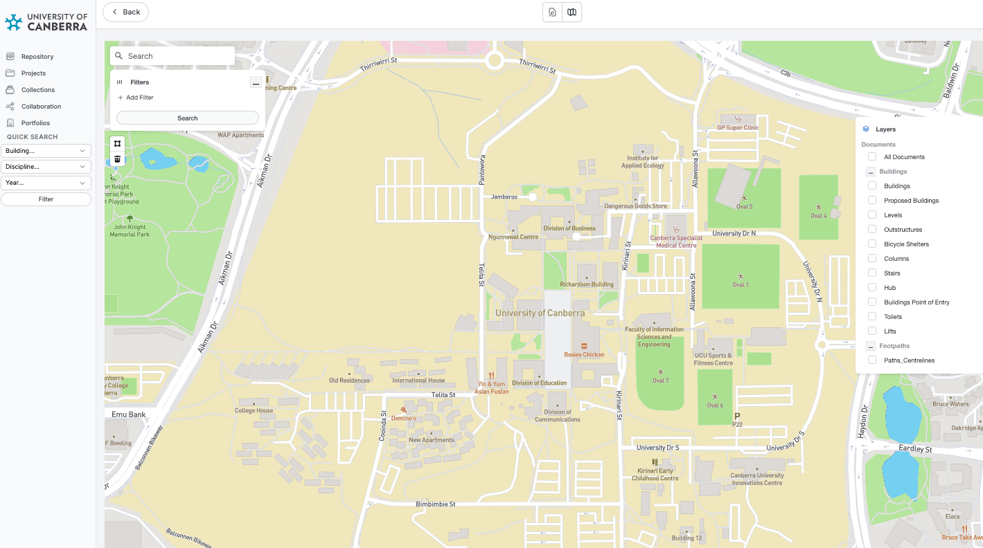 A spatial search using GIS map data in Lunr.